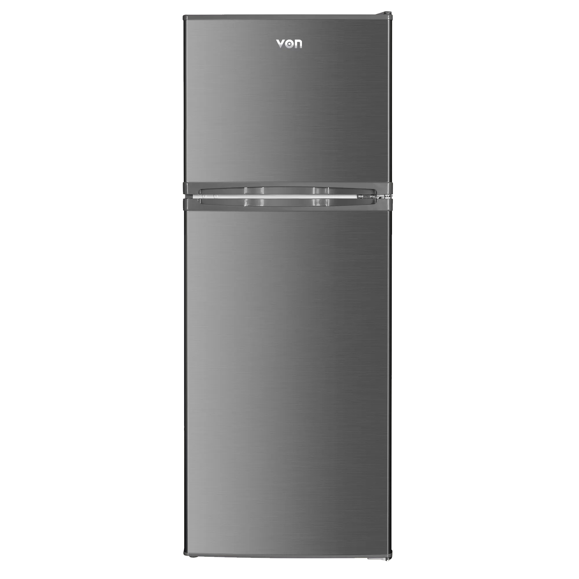 Von VRT-181DRAX Double Door Fridge - 181L, Inox