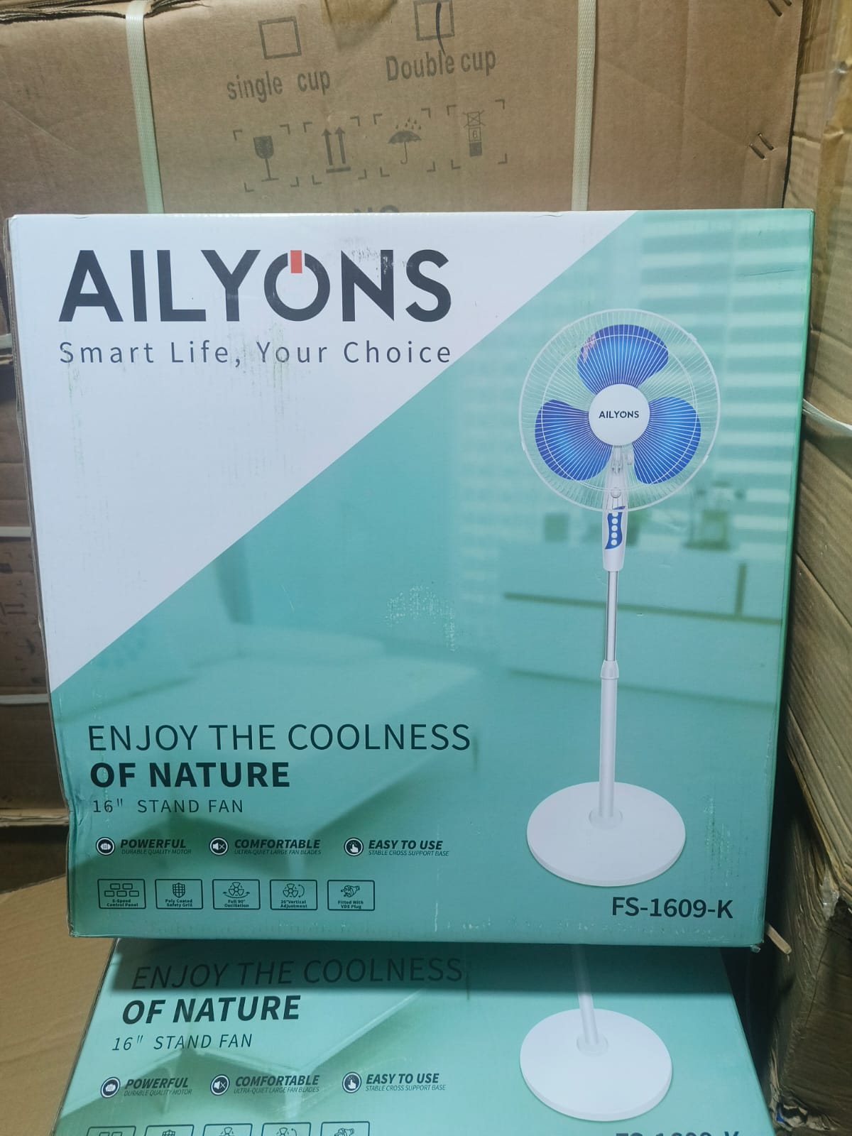 Ailyons 16 Inches Standing Fan