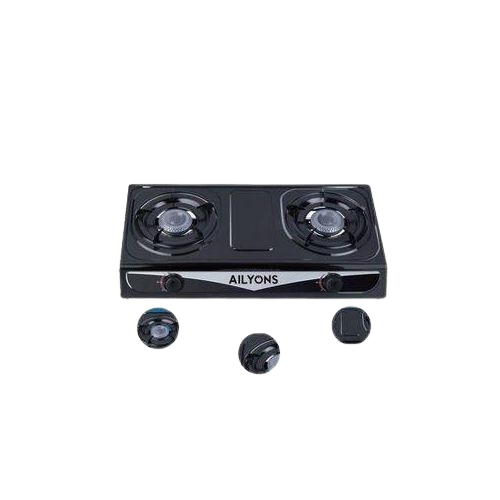 AILYONS 2 Burner Table Top Stainless Steel Gas Stove Cooker - Image 2