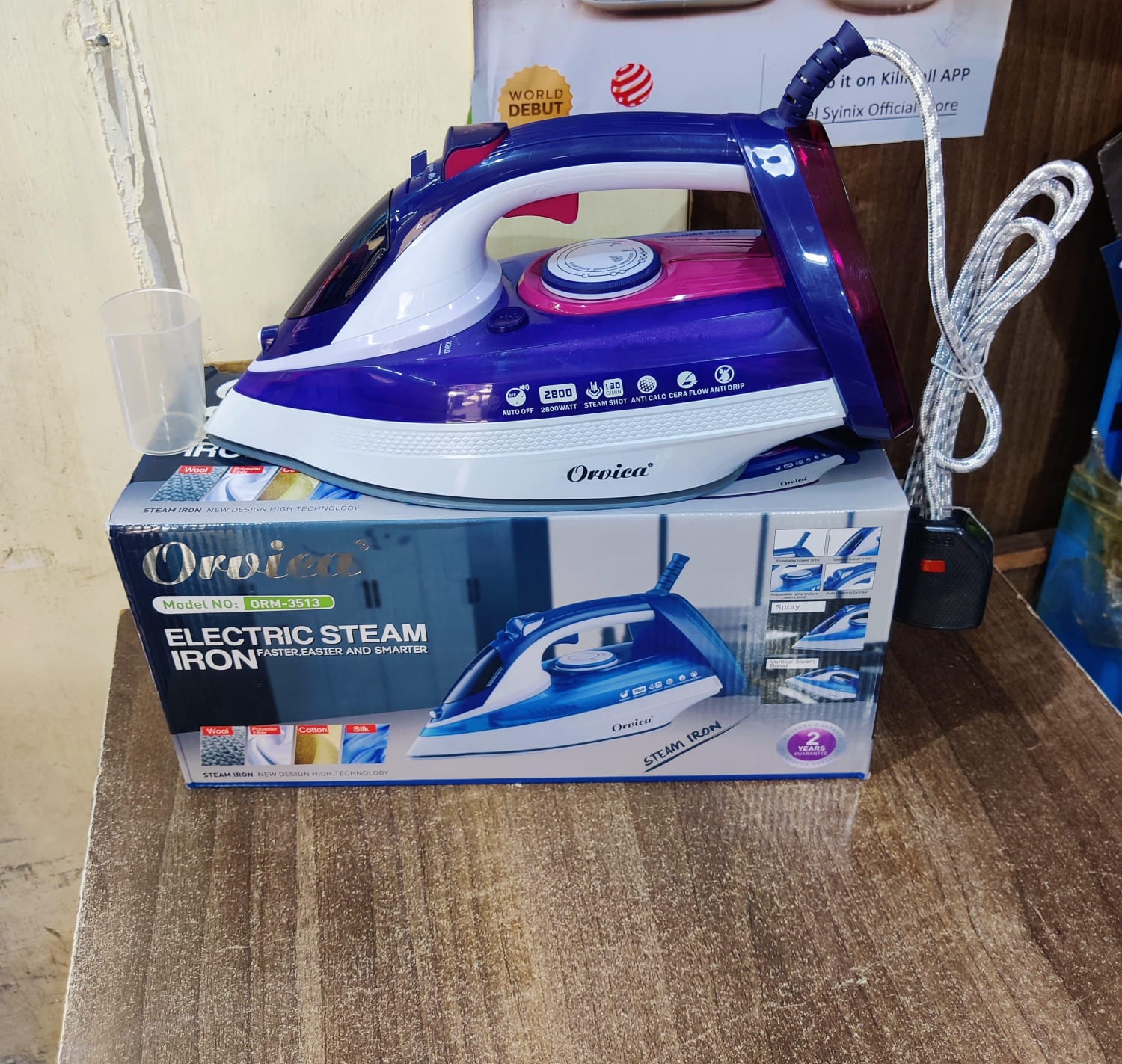 Orvica Heavy Duty Steam Iron